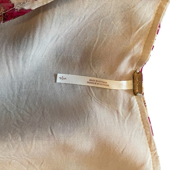 Free People -Closer to the Heart-mini-floral pink ivory long sleeve-Size Small - Picture 12 of 15